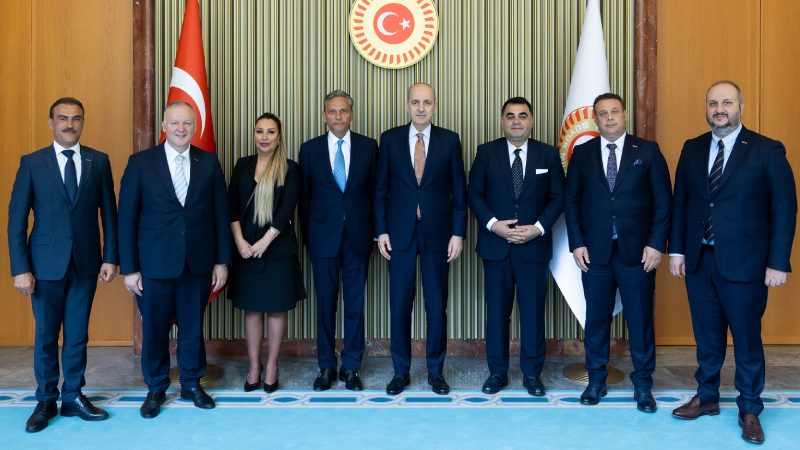 TBMM başkanı Numan Kurtulmuş TÜRSAB heyetini kabul etti