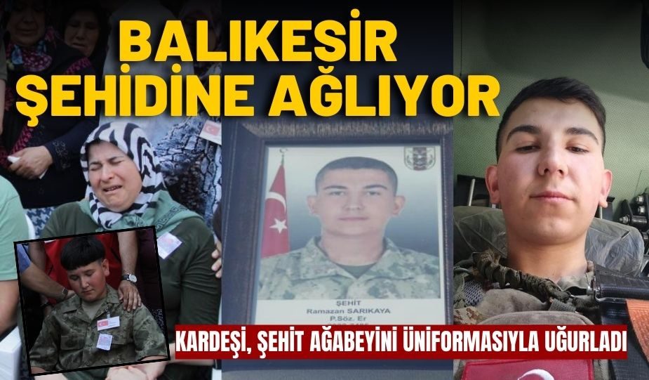 BALIKESİR ŞEHİDİNE AĞLIYOR