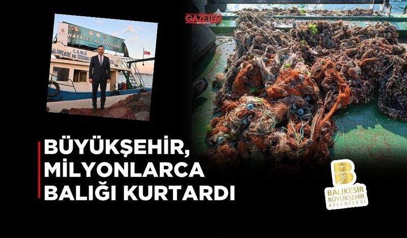 BÜYÜKŞEHİR, MİLYONLARCA BALIĞI KURTARDI