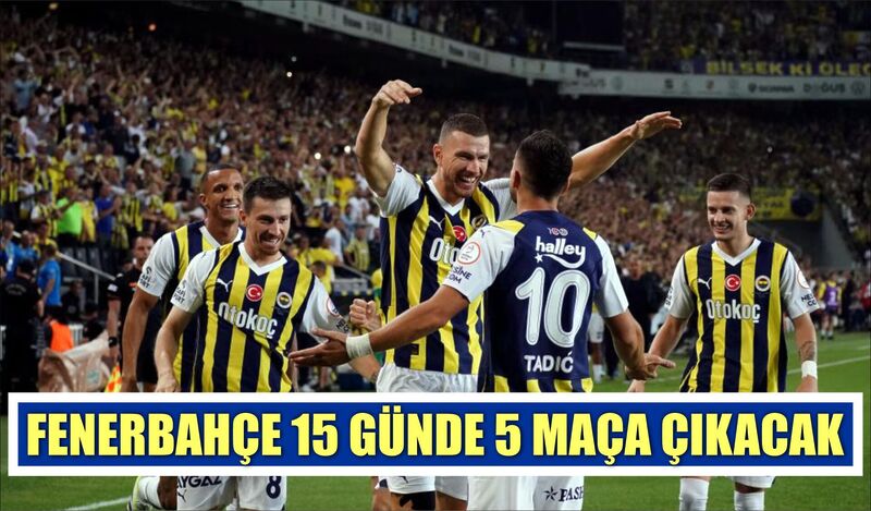 FENERBAHÇE, 15 GÜNDE 5 MAÇA ÇIKACAK  