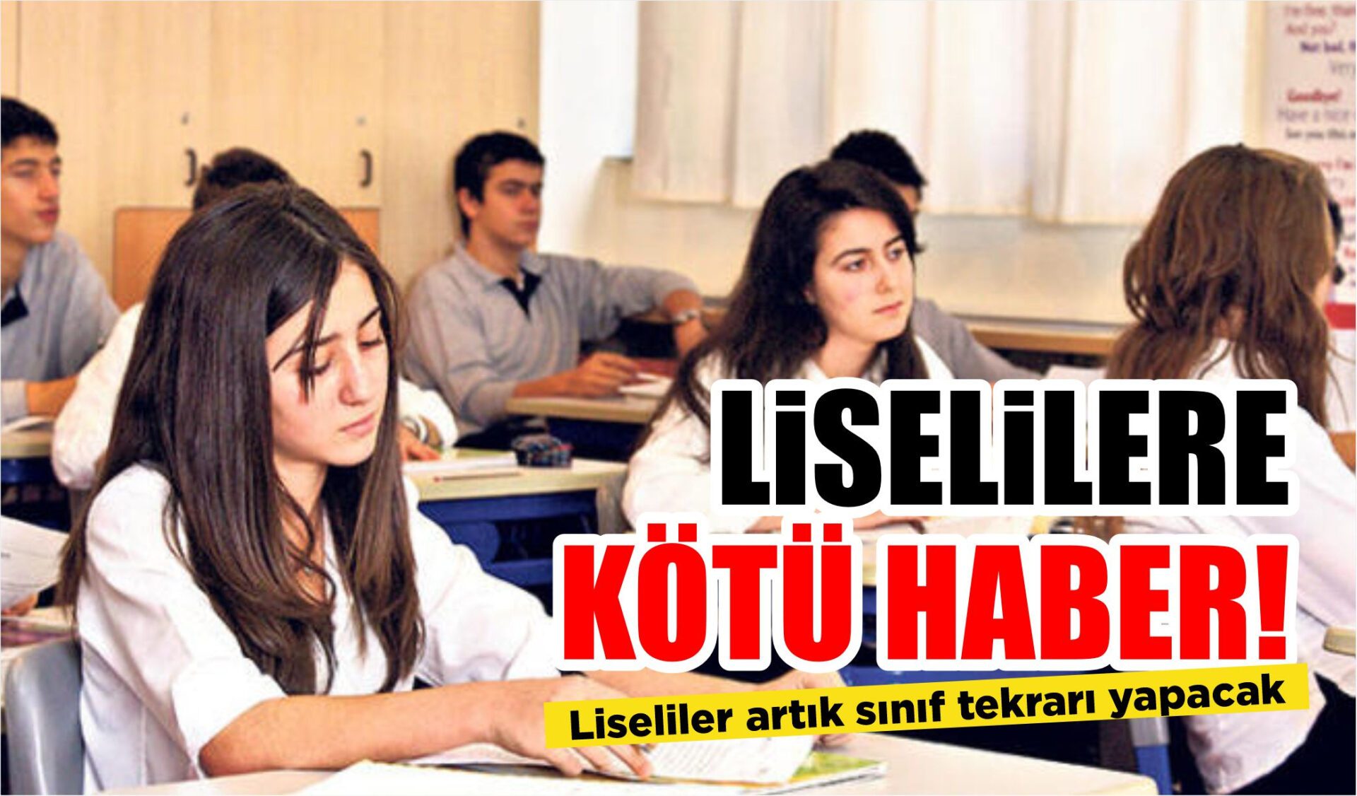 LİSELİLERE KÖTÜ HABER!