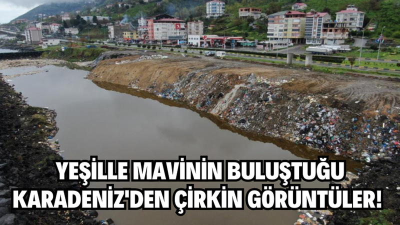 Yeşille mavinin buluştuğu Karadeniz’den çirkin görüntüler!