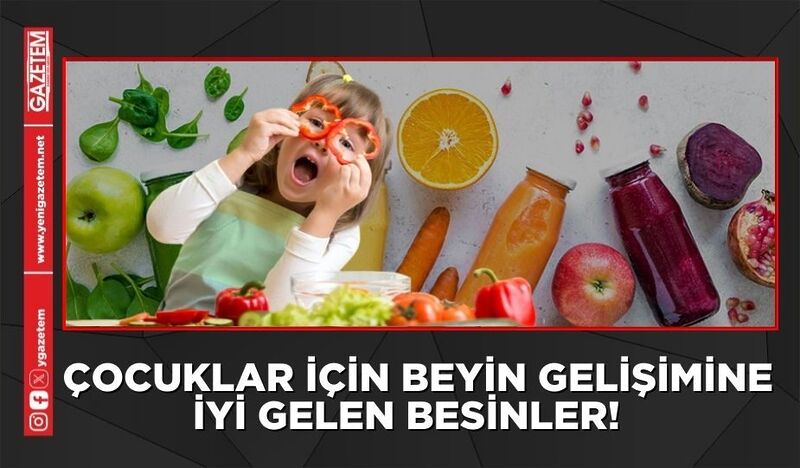 ÇOCUKLAR İÇİN BEYİN GELİŞİMİNE İYİ GELEN BESİNLER!