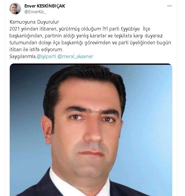 İYİ PARTİ’DE TOPLU İSTİFA