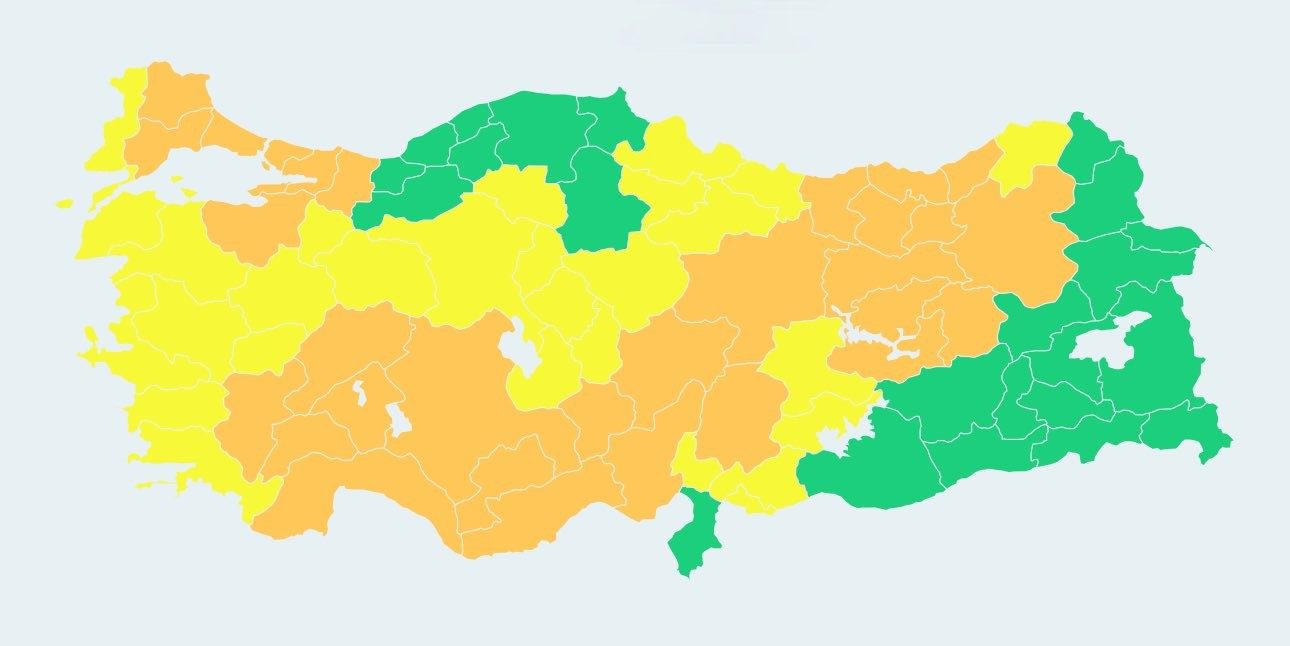 AFAD’dan Aydın’a sarı kod