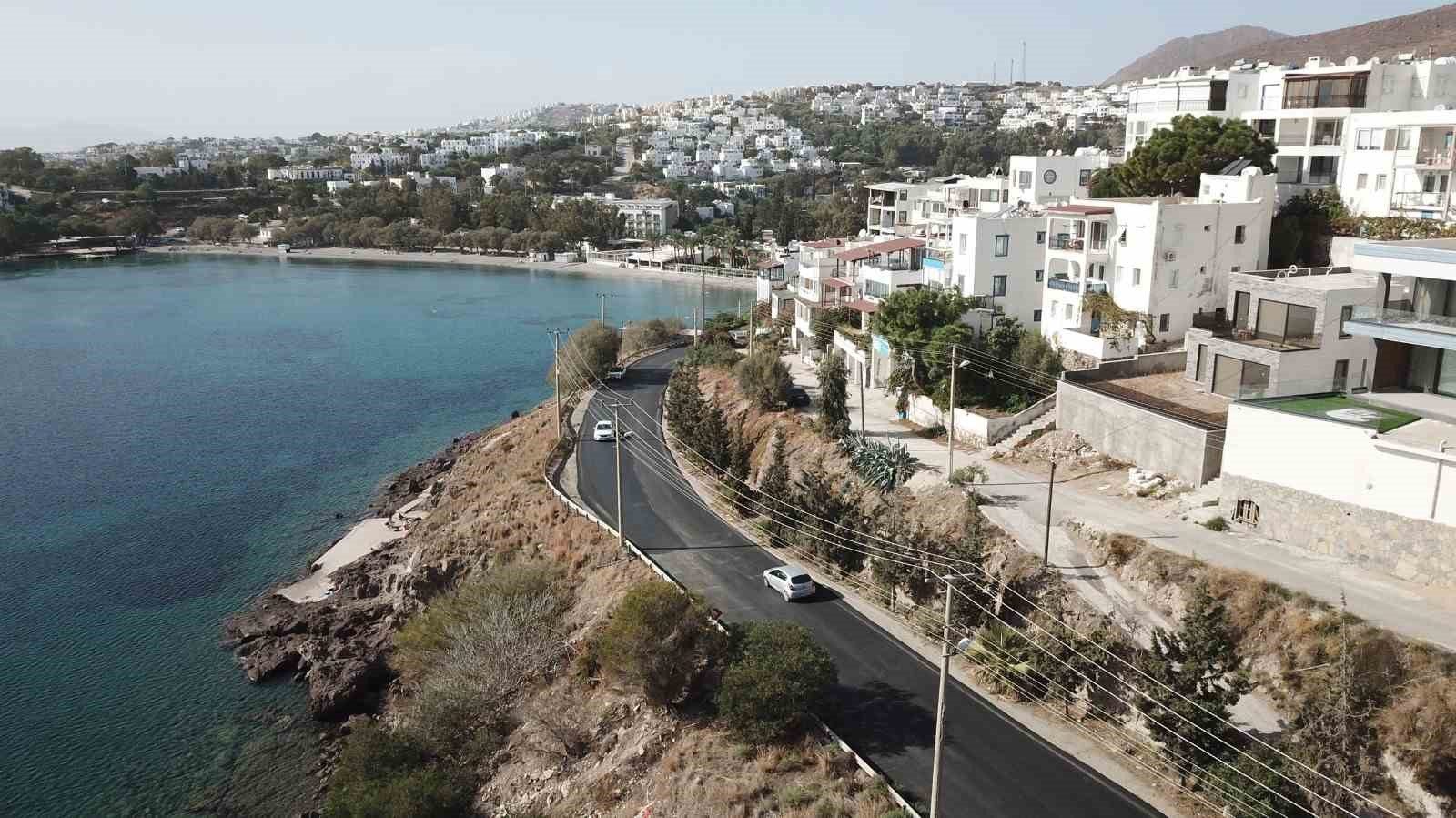 Bodrum’da 9 kilometre sıcak asfalt yapıldı