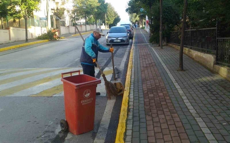 Derince’de hummalı temizlik