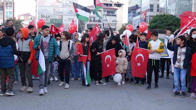 Iğdır’da “Büyük Filistin Yürüyüşü”