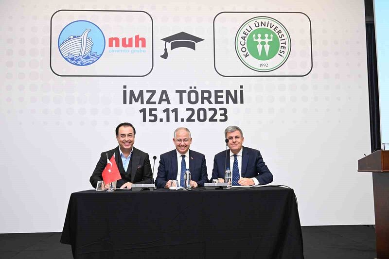 Nuh Çimento Grubu ile Kocaeli Üniversitesi arasında iş birliği imzaları atıldı