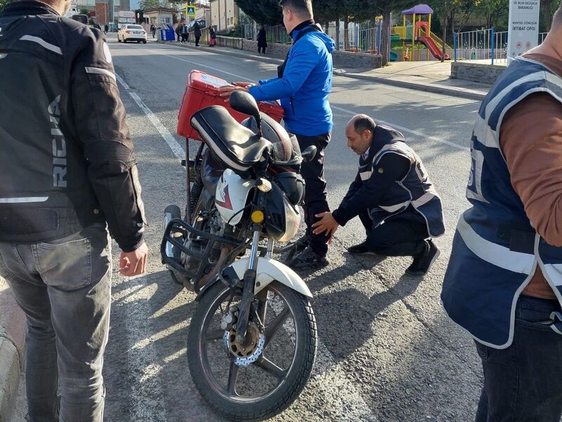 Samsun’da polisten motosiklet uygulaması