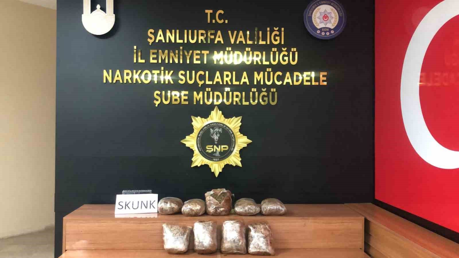 Şanlıurfa’da 4 kilo 400 gram uyuşturucu ele geçirildi