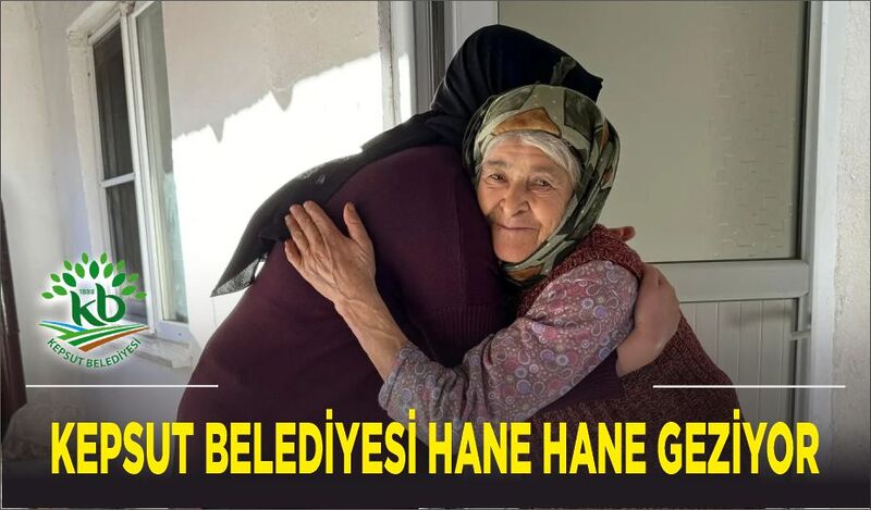 Kepsut Belediyesi’ne bağlı ekipler,