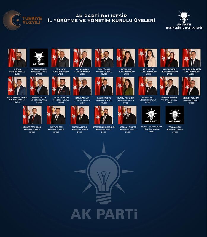 AK PARTİ BALIKESİR İL YÖNETİM KURULU BELLİ OLDU