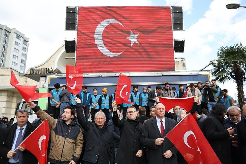 BAŞAKŞEHİR’DE ŞEHADET YÜRÜYÜŞÜ