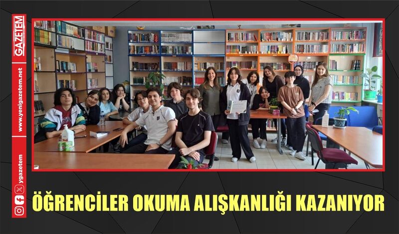 ÖĞRENCİLER OKUMA ALIŞKANLIĞI KAZANIYOR