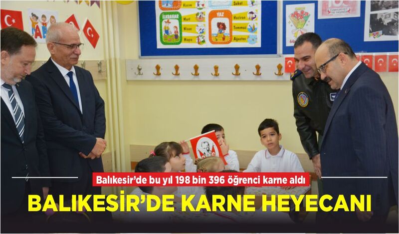 BALIKESİR’DE KARNE HEYECANI