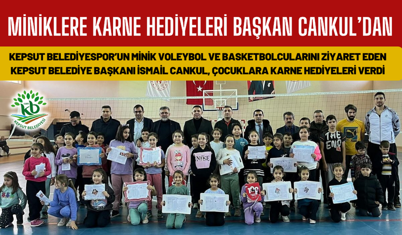 MİNİKLERE KARNE HEDİYELERİ BAŞKAN CANKUL’DAN