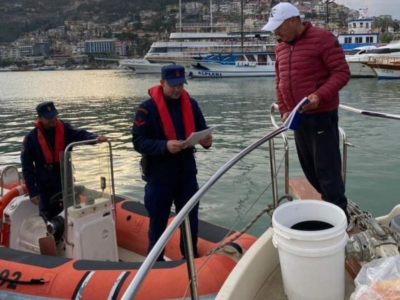 Antalya’nın Alanya ilçesinde Sahil