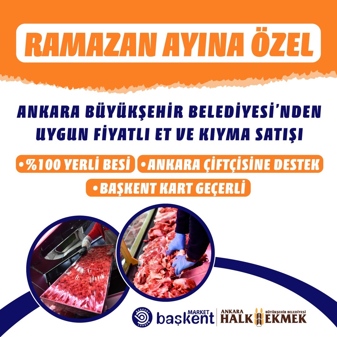 ABB’den Ramazan ayına özel uygun fiyatlı et ve kıyma satışı