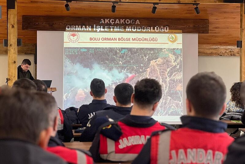 Akçakoca’da kamu kurum personeline yangın eğitimi