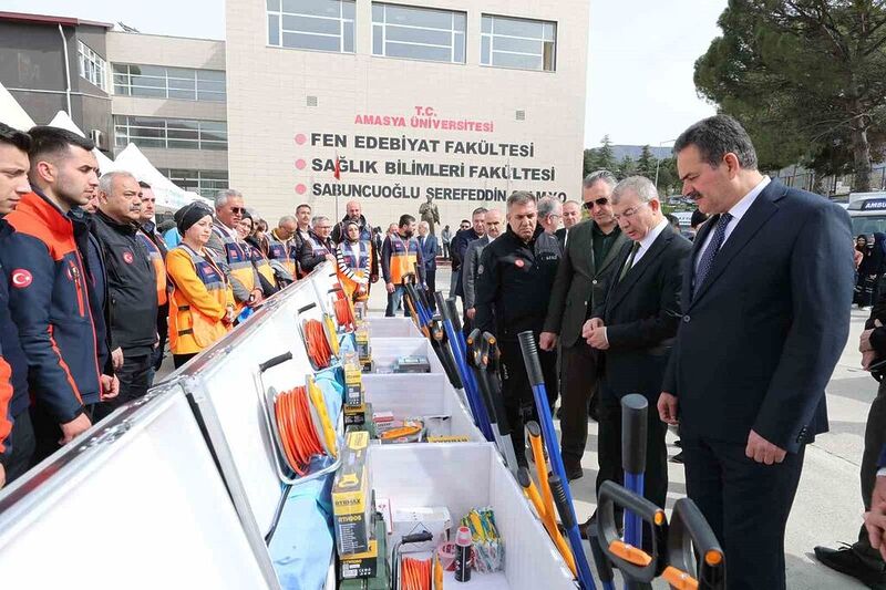 Amasya’da AFAD’a 600 bin TL’lik yeni teknik ekipmanlar alındı