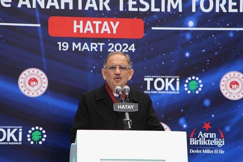 Bakan Özhaseki, “TOKİ’miz son 22 yıl içerisinde 1 milyon 340 bin konut yaptı”