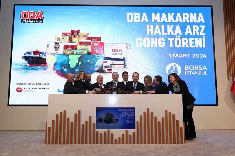 Borsa İstanbul’da gong Oba Makarna için çaldı