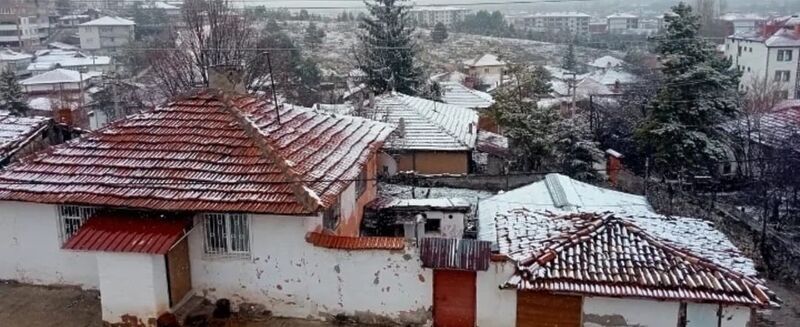 Çankırı’da kar yağışı