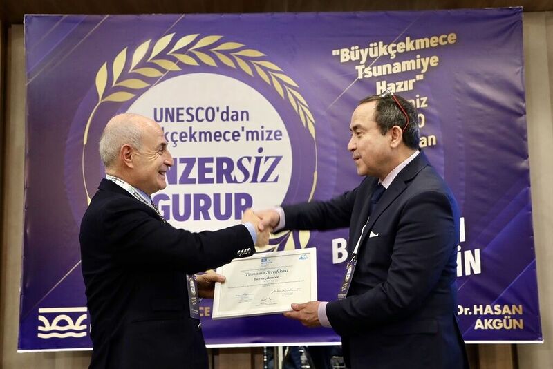 Cannes’dan sonra Büyükçekmece’ye de IOC/UNESCO’dan ‘Tsunamiye hazır kent’ sertifikası