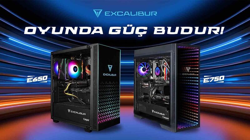 Exalibur E650 ve E750 oyun bilgisayarları binlerce konfigürasyon seçeneği sunuyor