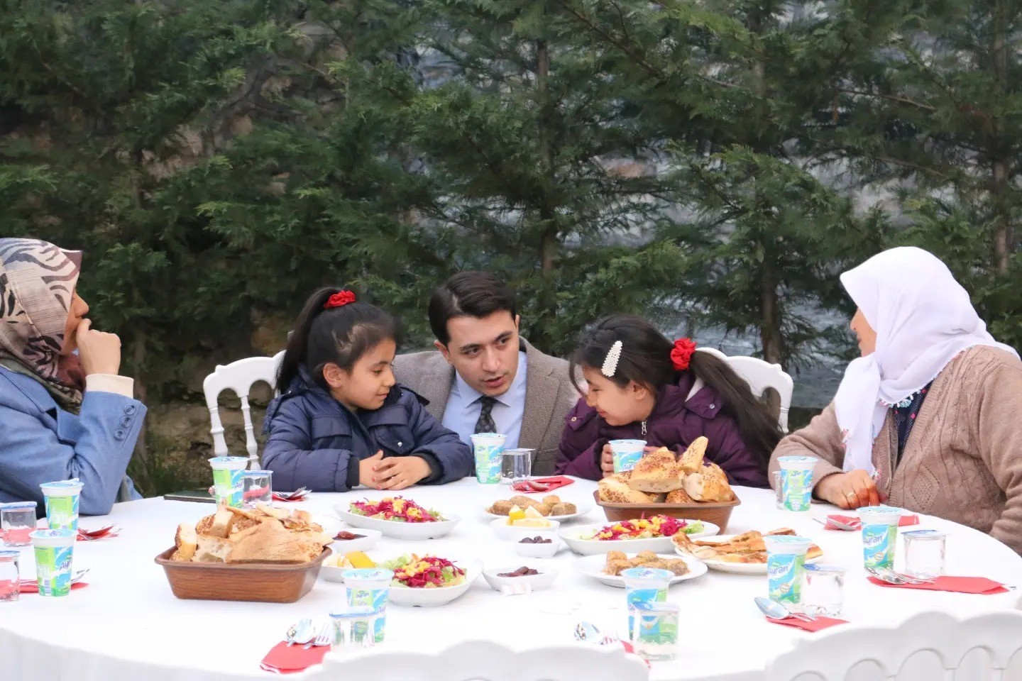 Kaymakam ilk iftarı şahit yakınları ve gazilerle yaptı