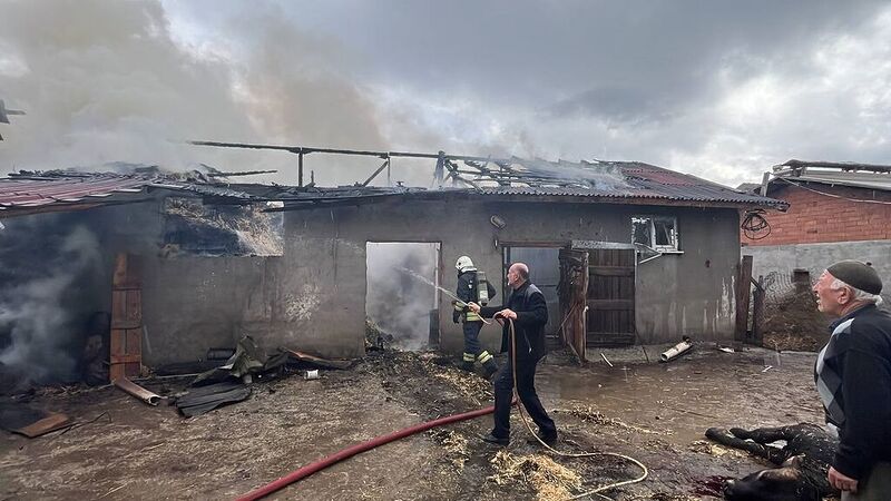 BOLU'DA KALORİFER KAZANINDA ÇIKAN