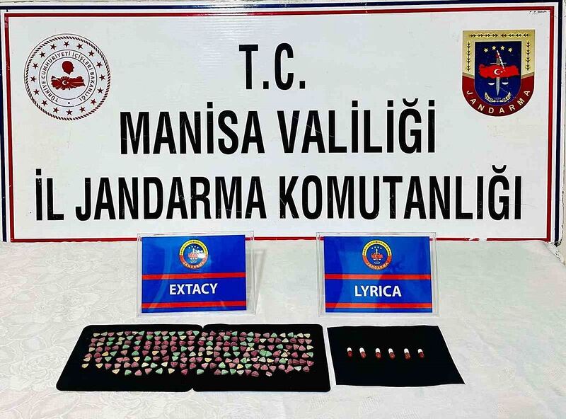 Manisa’da 198 uyuşturucu hap ele geçirildi