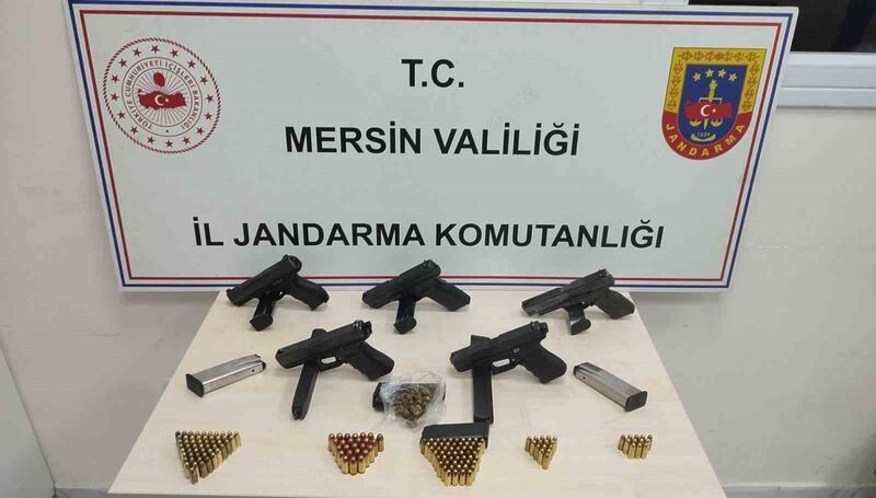 Mersin’de silah kaçakçılığı operasyonu: 5 gözaltı