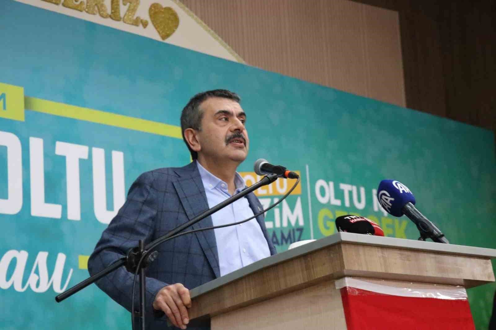 Milli Eğitim Bakanı Yusuf Tekin: “Cumhur İttifakı’nın ruhu Erzurum ile, Erzurum’un ruhu Cumhur İttifakı ruhuyla örtüşüyor”