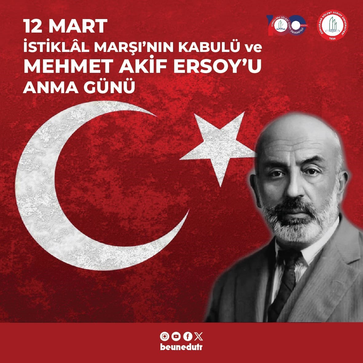 Rektör Özölçer’den İstiklal Marşı’nın Kabulü ve Mehmet Akif Ersoy’u Anma Günü Mesajı