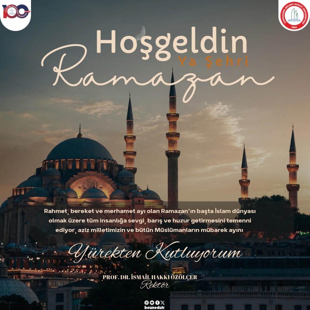 Rektör Özölçer’den Ramazan Ayı mesajı