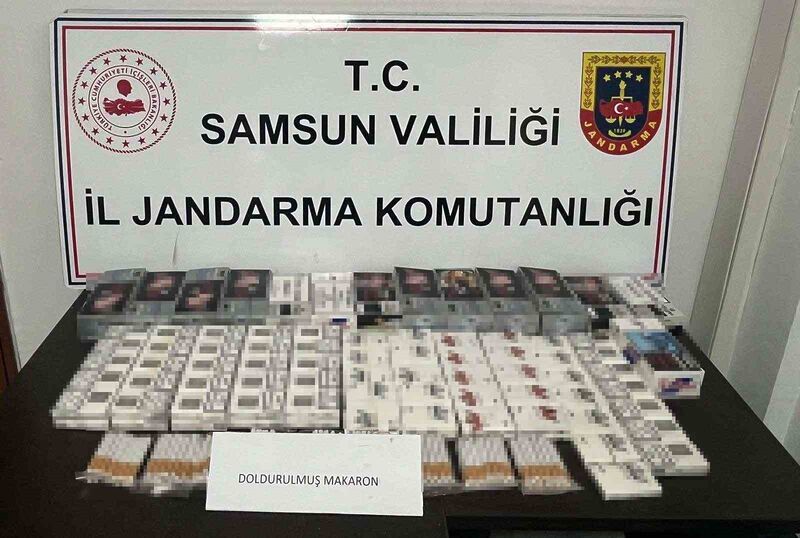 Samsun’da jandarma 43 bin dal makaron ele geçirdi