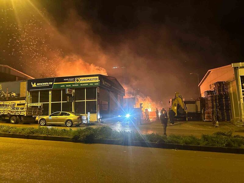 Sinop’ta bungalov ev atölyesinde yangın