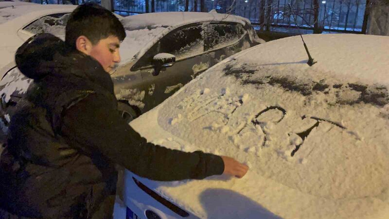 Tatvan’da kar yağışı etkili oldu