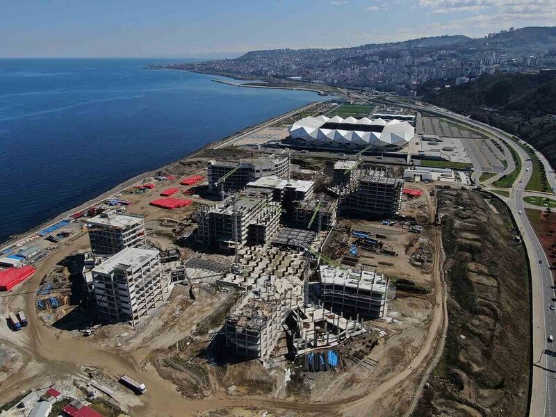 Trabzon Şehir Hastanesi’nin kaba inşaatı tamamlandı