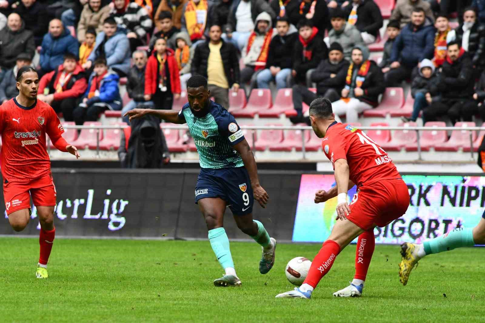 Trednyol Süper Lig: Kayserispor: 1 – Hatayspor: 1 (İlk yarı)