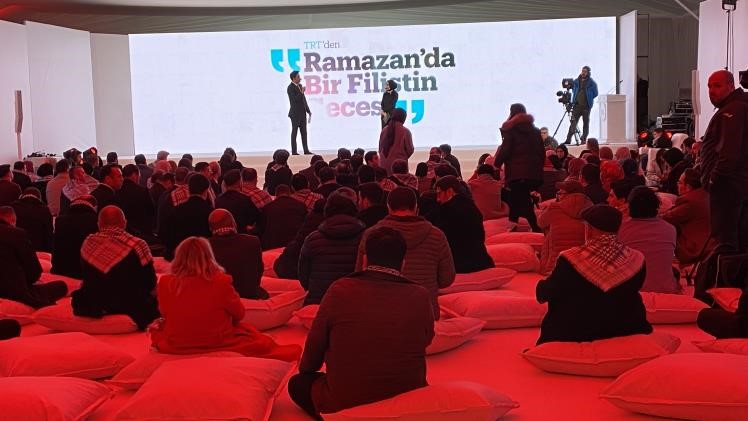 TRT’nin “Ramazan’da Bir Filistin Gecesi” etkinliğinin ilki düzenlendi