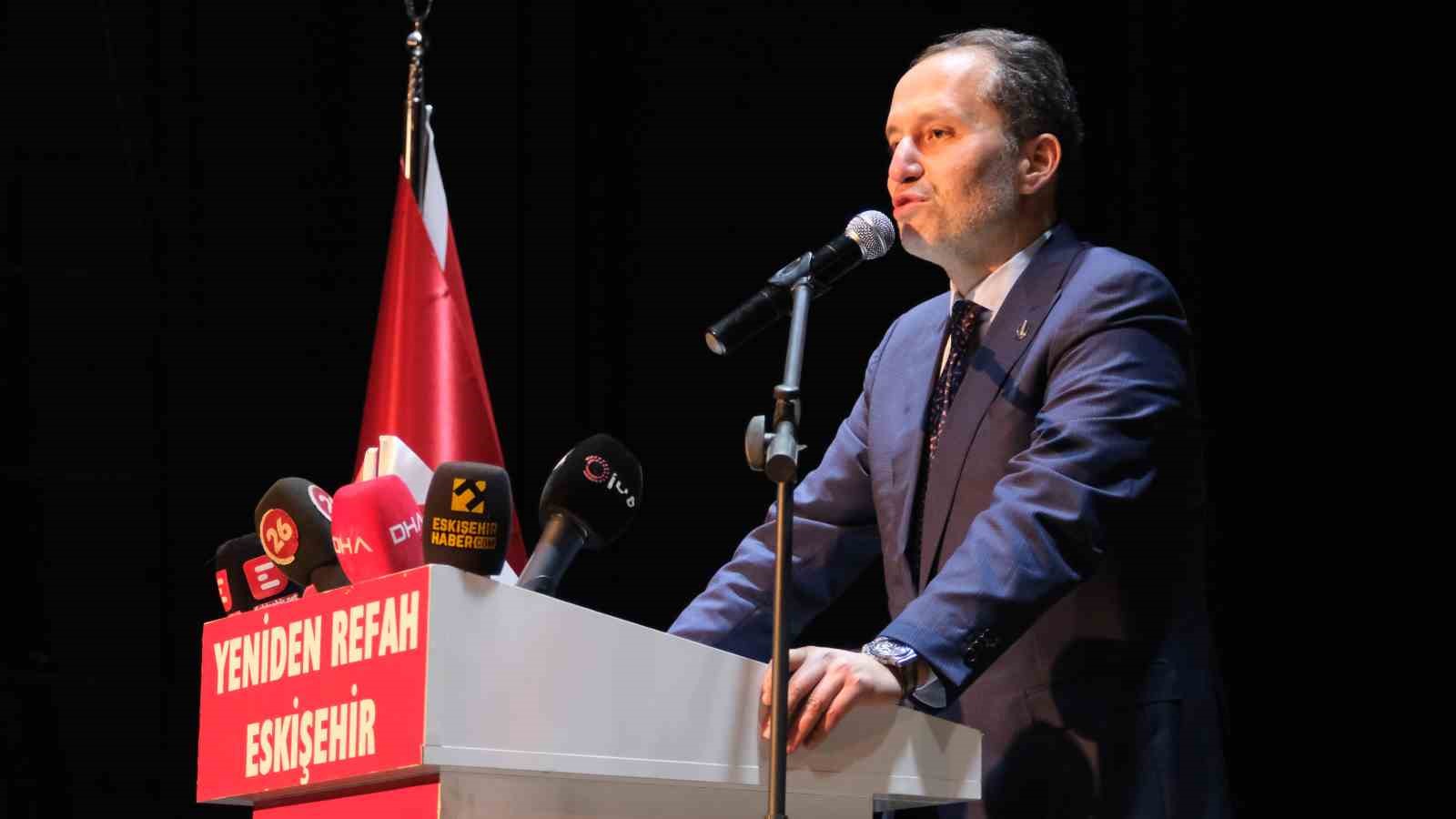 ESKİŞEHİR’E PARTİSİNİN BELEDİYE BAŞKAN ADAYLARININ TANITIM TOPLANTISI İÇİN GELEN YENİDEN