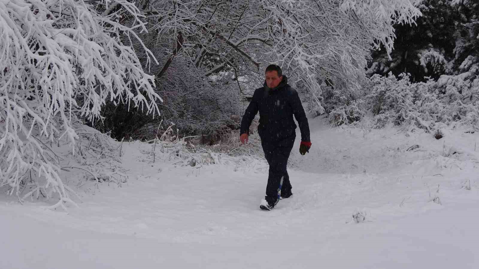 Yozgat’ta kar yağışı etkili oldu