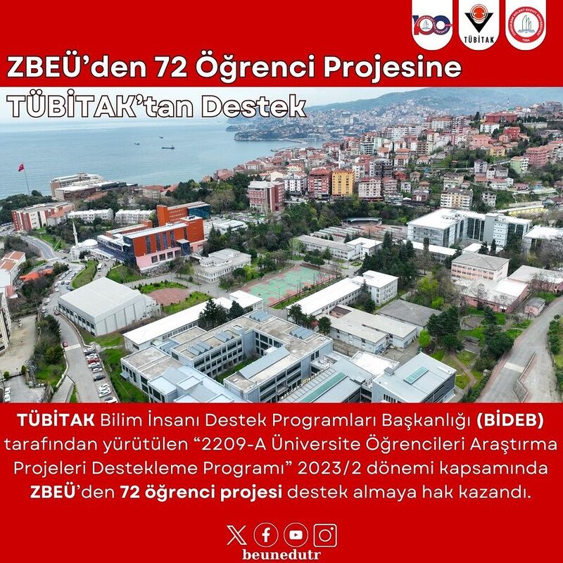 ZBEÜ’den 72 öğrenci projesine TÜBİTAK’tan destek