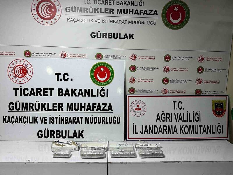 Ağrı’da uyuşturucu ve kaçak malzeme operasyonu