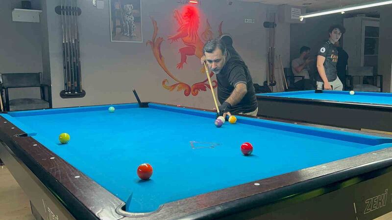 Depremin vurduğu İskenderun’da bilardo turnuvası başladı