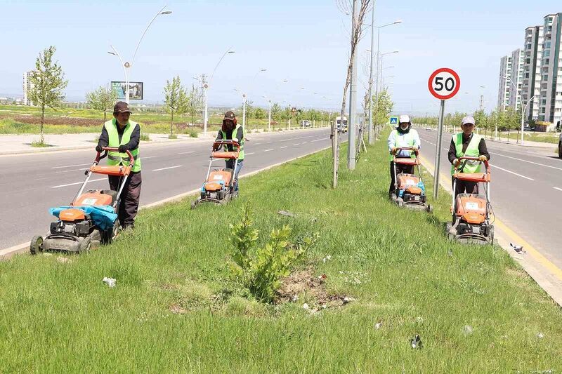 Diyarbakır’da günlük 150 bin metrekarelik yeşil alanda çalışma yürütülüyor