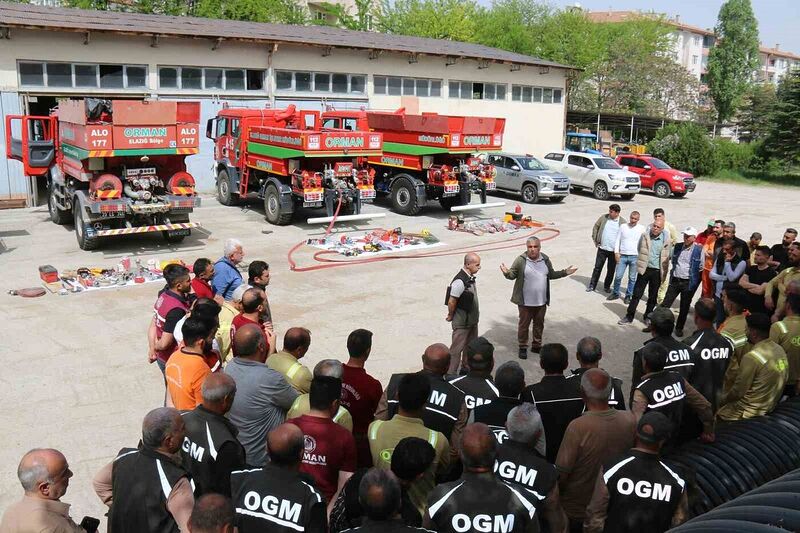 ELAZIĞ’DA YANGIN İLE MÜCADELE